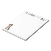 Border Collie Vater Notizblock (Rotiert)