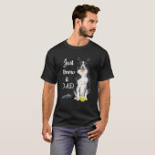Border Collie Vater T-Shirt (Vorne ganz)