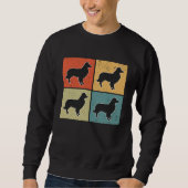 Border Collie Vintage  3 Sweatshirt (Vorderseite)