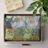 Border Collie Vivid Painting Decoupage Seidenpapier (Geschenk)