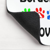 Border Collie Walks Design Mousepad (Ecke)
