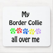 Border Collie Walks Design Mousepad (Vorne)