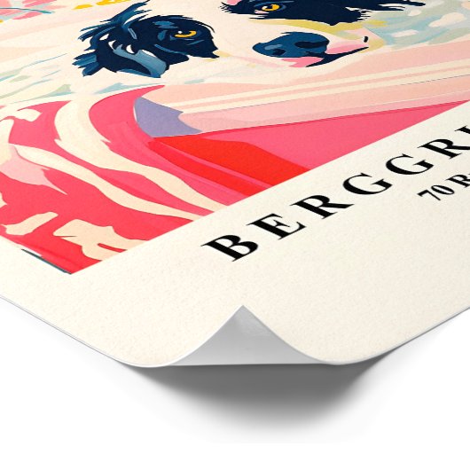 Border Collie Wall Art, ästhetisches Poster, Funny Poster (Ecke)