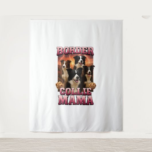 Border Collie  Wandteppich (Vorderseite)