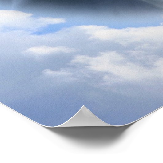 Border Collie Watching von oben Poster (Ecke)