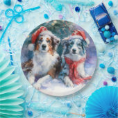 Border Collie Weihnachten-Papierteller Pappteller (Party)