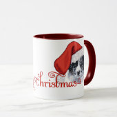 Border Collie Weihnachten Tasse (VorderseiteRechts)