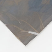 Border Collie Weihnachts-Schneeszene Fleecedecke (Ecke)