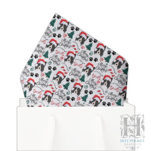 Border Collie Weihnachts-Tissue-Papier Seidenpapier