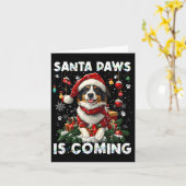 Border Collie Weihnachtsbaumdekorationen Hund Love Karte (Gelbe Blume)