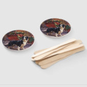 Border Collie Weihnachtsfeiertag Fächer (Non-assembled)