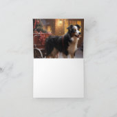 Border Collie Weihnachtsfeiertag Karte (Innenseite)