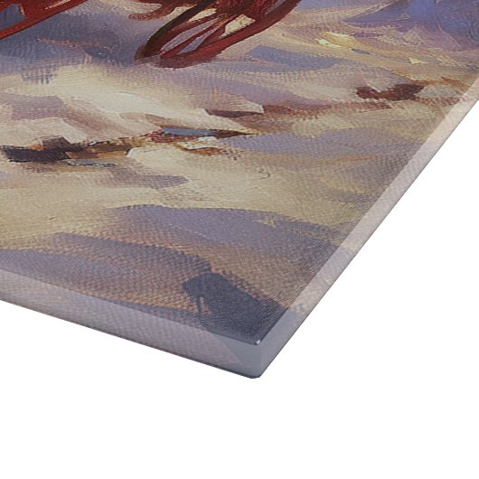 Border Collie Weihnachtsfeiertag Schneidebrett (Ecke)