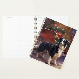 Border Collie Weihnachtsfestliche Jahreszeit Planer