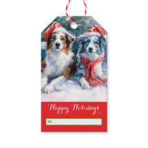 Border Collie Weihnachtsgeschenk-Anhänger