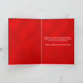 Border Collie Weihnachtsgeschenke mit Vers Karte (Innenseite)