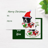 Border Collie Weihnachtsgeschenke Name Tags (Schreibtisch)