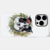 Border Collie Weihnachtsmann Festliche Jungfrau Case-Mate iPhone Hülle (Rückseite (Horizontal))
