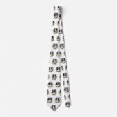 Border Collie Weihnachtsmann Festliche Jungfrau Krawatte (Vorderseite)