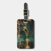 Border Collie Weihnachtsreise Gepäckanhänger (Vorderseite vertikal)