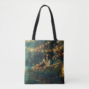 Border Collie Weihnachtsreise Tasche