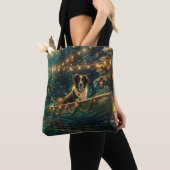 Border Collie Weihnachtsreise Tasche (Von Nahem)