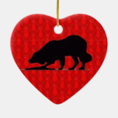 Border-Collie-Weihnachtsverzierung Keramik Ornament (Hinten)