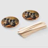 Border Collie Welpe Autumn Delight Pumpen Fächer (Non-assembled)