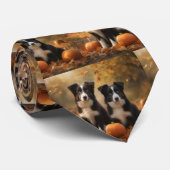 Border Collie Welpe Autumn Delight Pumpen Krawatte (Gerollt)