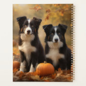 Border Collie Welpe Autumn Delight Pumpen Planer (Rückseite)