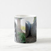 Border Collie Welpe Farm Life, Kaffeetasse (Mittel)