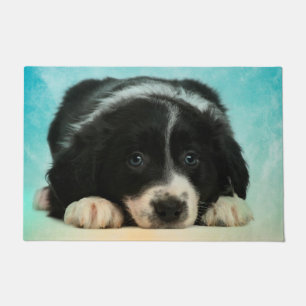 Border-Collie-Welpe Fußmatte