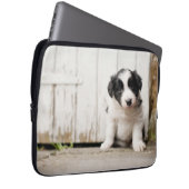 Border-Collie-Welpe Laptopschutzhülle (Vorne Rechts)