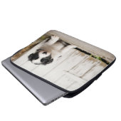 Border-Collie-Welpe Laptopschutzhülle (Vorne Knopf)