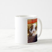 Border-Collie-Welpe Mug~ " unten auf dem Bauernhof Kaffeetasse (VorderseiteRechts)