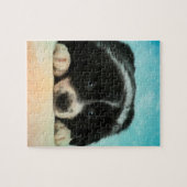 Border-Collie-Welpe Puzzle (Horizontal)