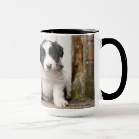 Border-Collie-Welpe Tasse (Rechts)