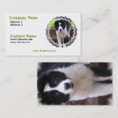 Border-Collie-Welpen-Visitenkarte Visitenkarte (Vorne/Hinten)