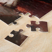 Border Collie Welpen-Weihnachtsmalerei Puzzle (Seite)