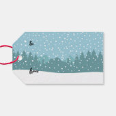 Border Collie Winter Agility Dog Holiday bis Geschenkanhänger (Rückseite Horizontal)