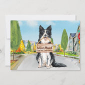 Border Collie Wir haben Niedliche Hunde bewegt Ankündigung (Vorderseite)