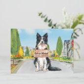 Border Collie Wir haben Niedliche Hunde bewegt Ankündigung (Stehend Vorderseite)