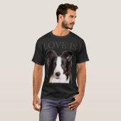 Border Collie Women Men Kinder Liebe Hund Mama Vat T-Shirt (Vorne ganz)