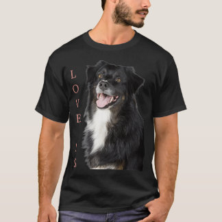 Border Collie Women Men Kinder Liebe Hund Mama Vat T-Shirt
