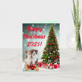 Border Collie Yappy Xmas Dog Xmas Card Karte