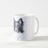 Border-Colliebecher Kaffeetasse (VorderseiteRechts)