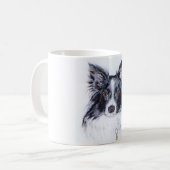 Border-Colliebecher Kaffeetasse (Vorderseite Links)