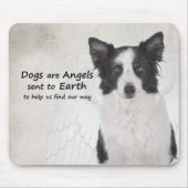 Border Collies Are Angels Mousepad (Vorne)
