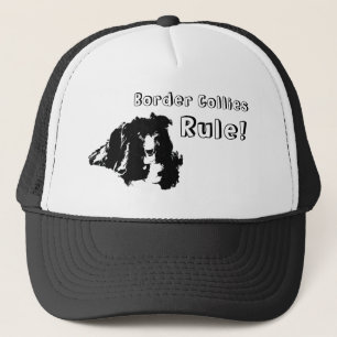 Border Collies regieren lustiger Hund  Truckerkappe
