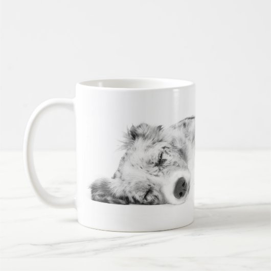 Border-Collieschlafen Kaffeetasse (Links)